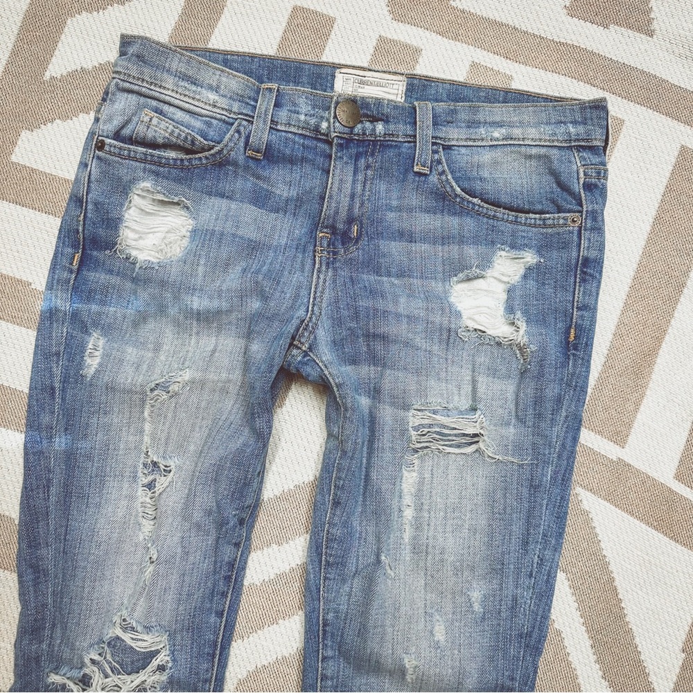 Current/Elliott Jean the stiletto shredded style mid rise 26